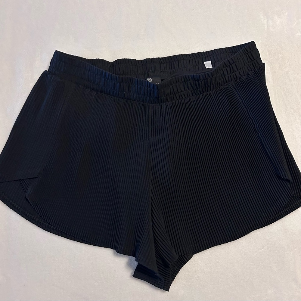 Black Pleated Shorts